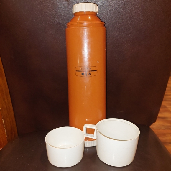 Vintage Thermos 13 inch Orange Complete 24F Vacuum EUC 32 oz - Picture 7 of 10